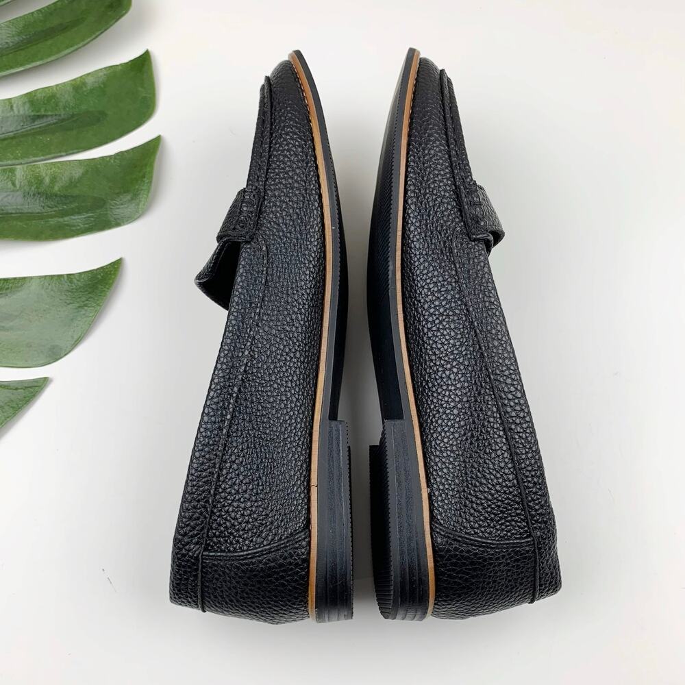 Anne Klein AK Nexxt Loafers iflex Black Faux Leather Slip On Shoes Women's 9.5 - Picture 8 of 10